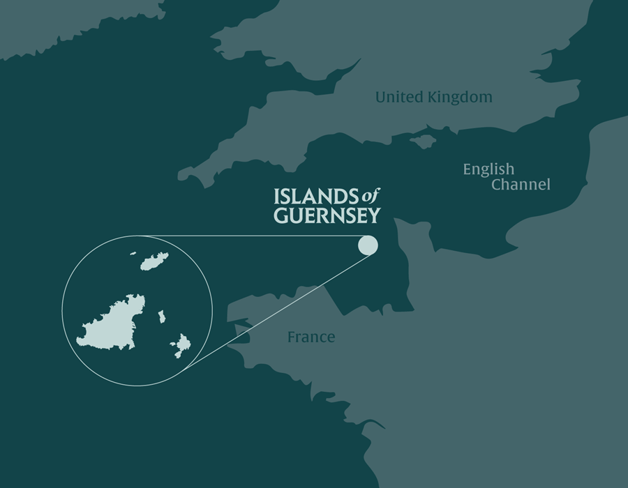 A map Guernsey