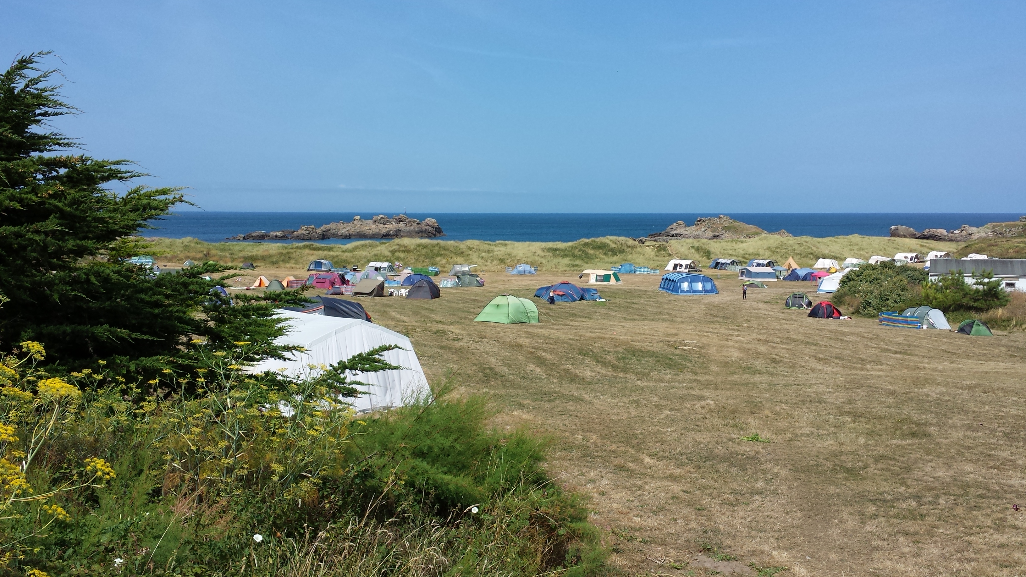 Saye Beach Campsite Camping in Alderney Visit Guernsey
